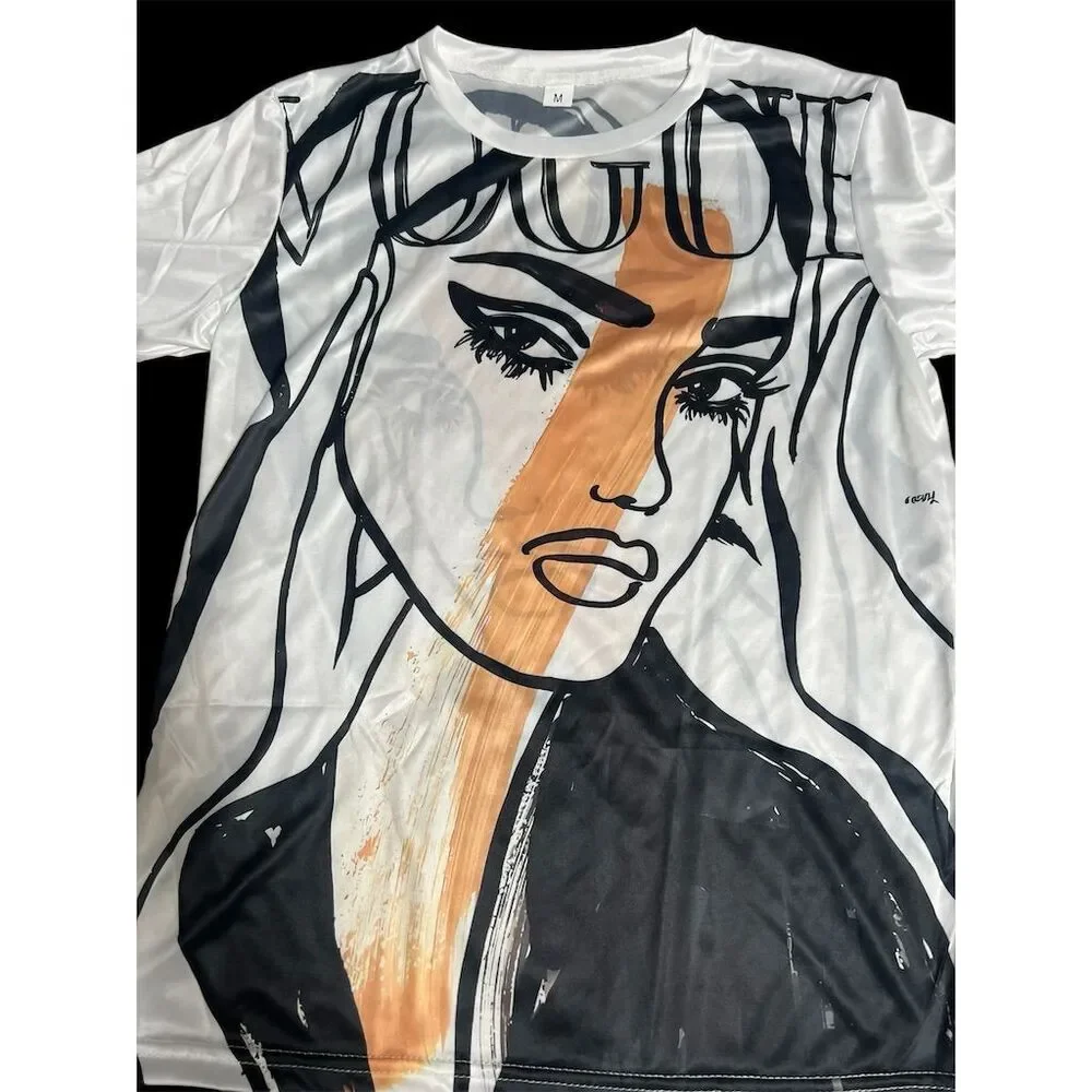 Vogue Graphic Art T-Shirt M Fashion Tee - Picture 2 of 5